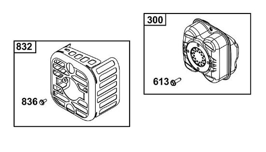 B&S - serijska številka  od 08  08P502-0131-H1 I - SKLOP IZPUÅ NIH PLINOV della Marca Stihl